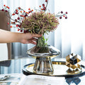 Silver Mirror Modern Glass Vase