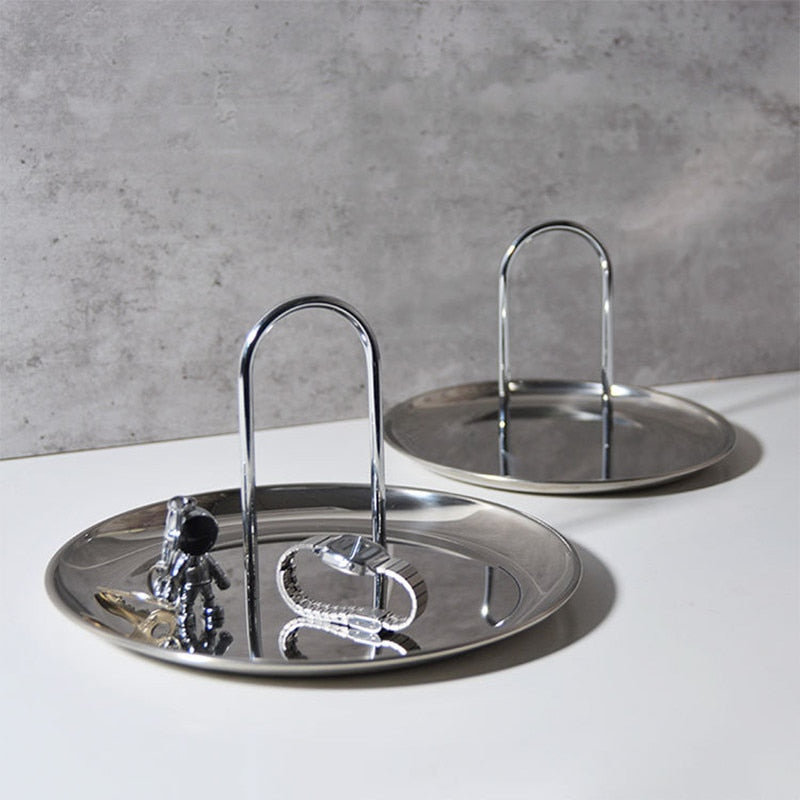 Silver Plated Portable Storage Tray