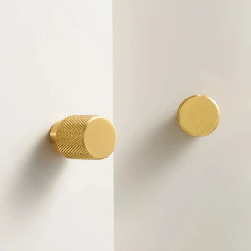 Simon Brass Knobs & Hooks