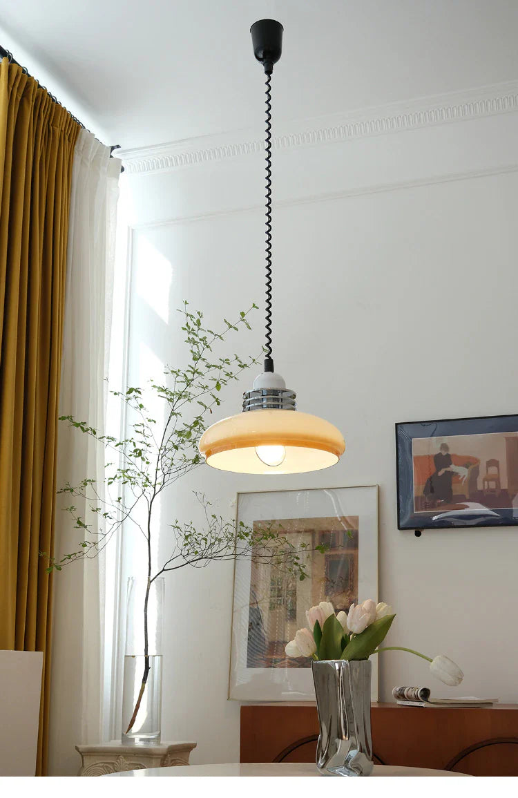 Simone Retractable Retro LED Pendant Light