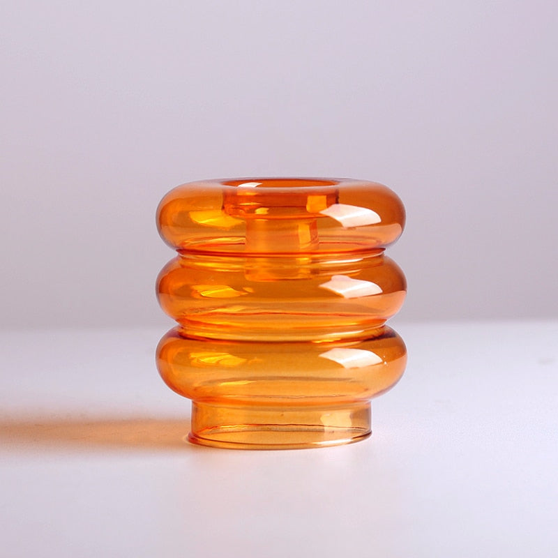 Skittles Glass Candle & Tealight Holders Orange