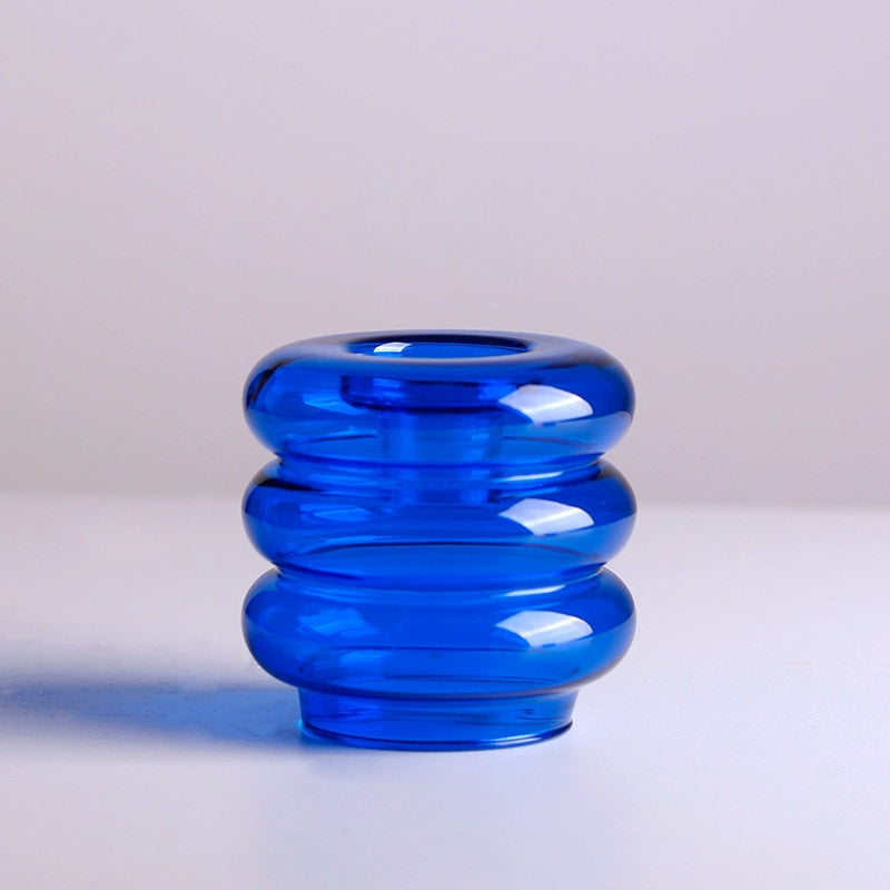 Skittles Glass Candle & Tealight Holders Blue