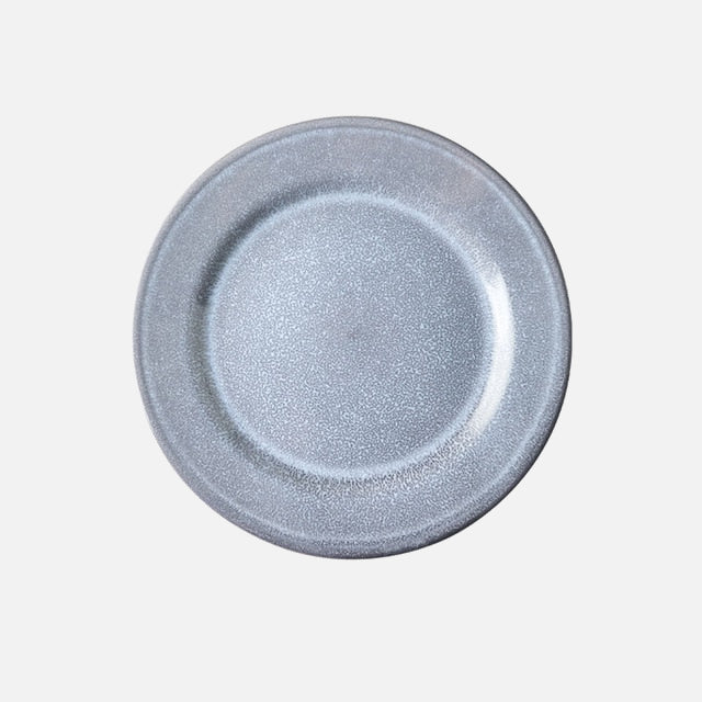 Slate Ceramic Porcelain Dinnerware Plate (11" W)