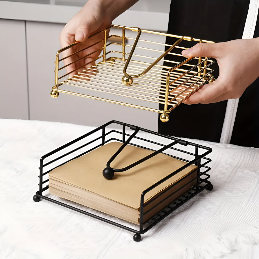 Modern Metal Napkin Holder Rack