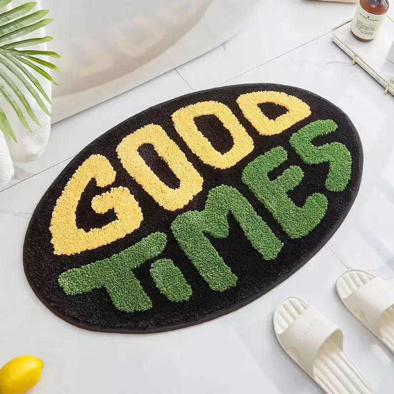 Happy Step Plush Bath Mat Good Times