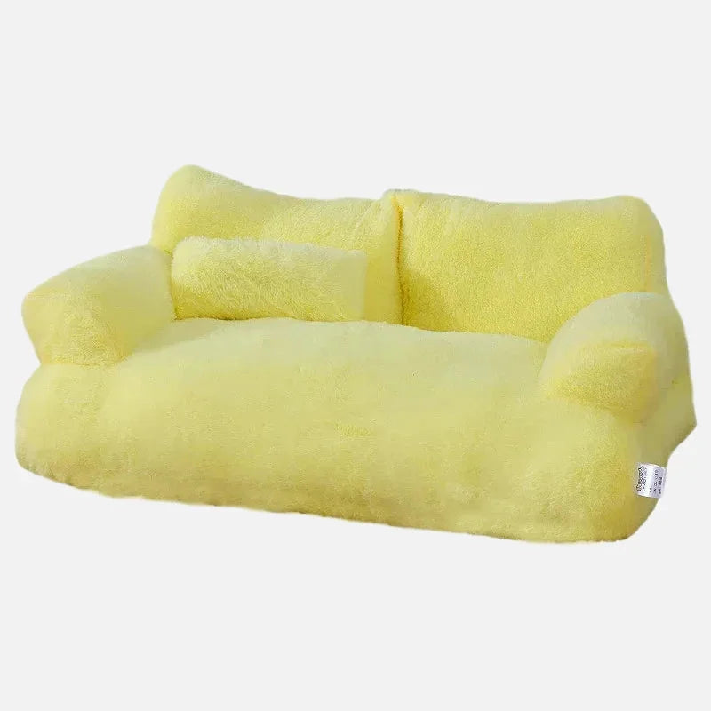 Snuggle Cloud Pet Sofa Yellow