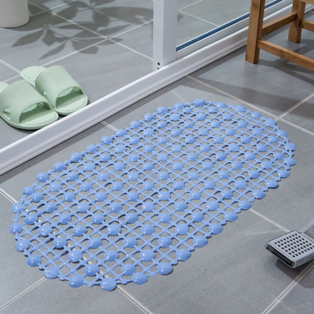 Velvra Non-Slip Shower Mat Soft Sky
