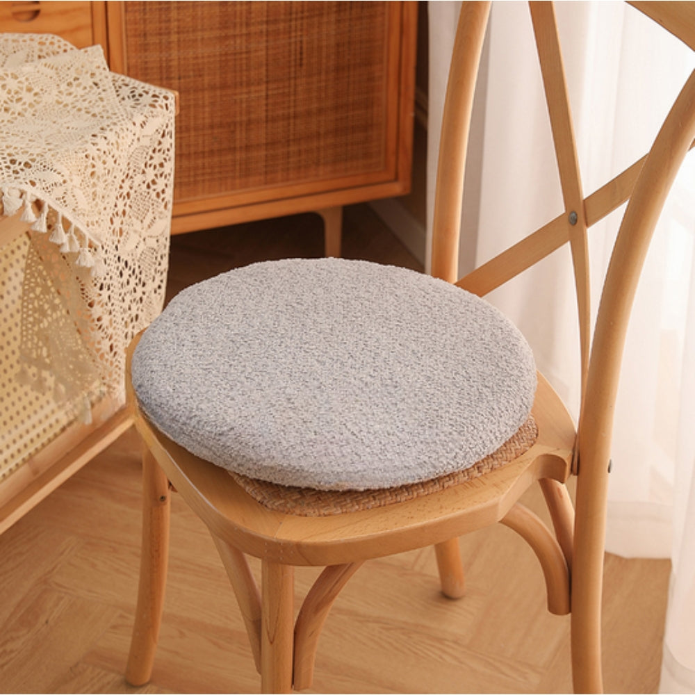 Soft Velvet Rabbit Chair Cushion Pebble