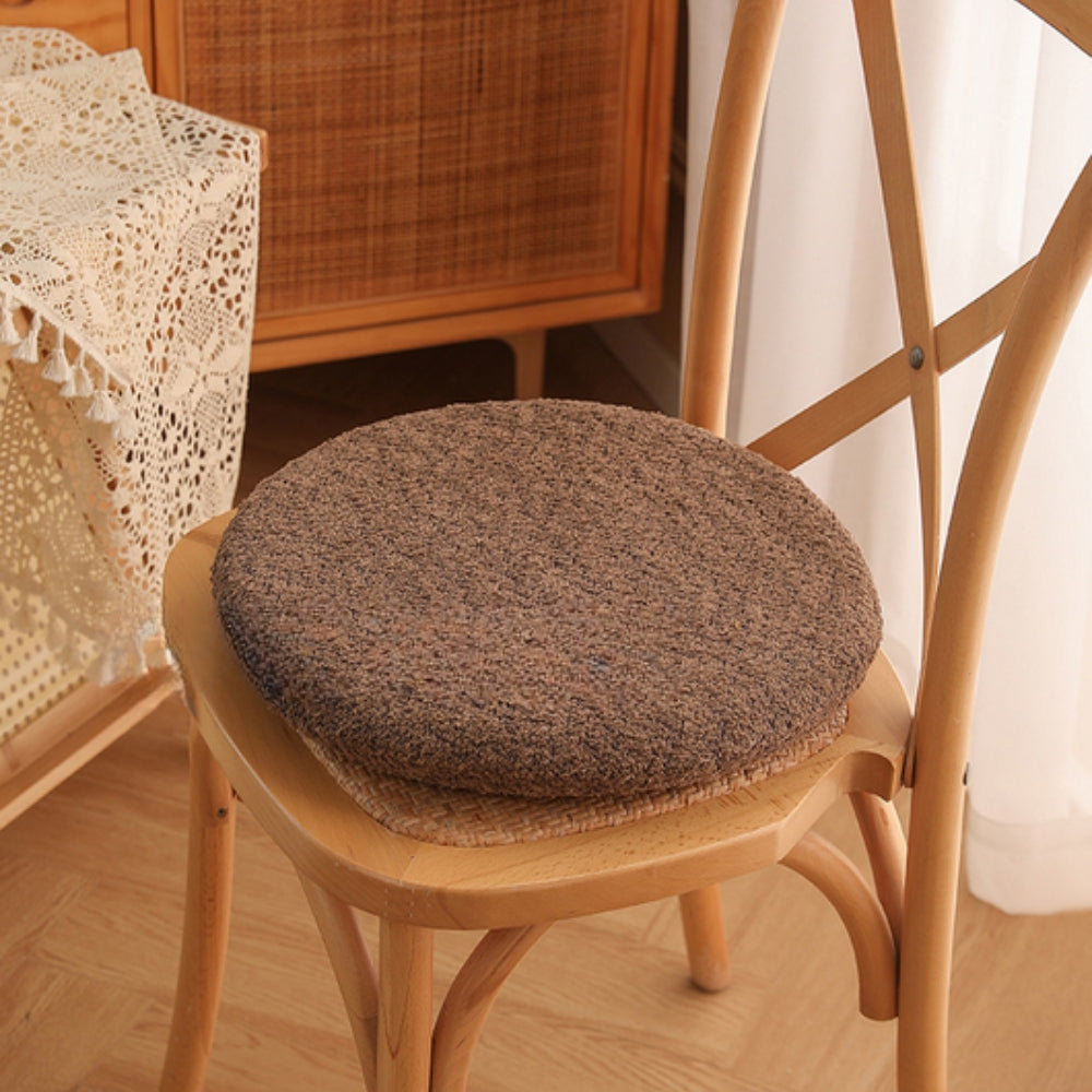 Soft Velvet Rabbit Chair Cushion Mocha