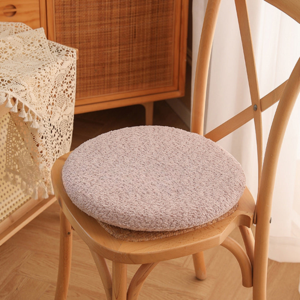 Soft Velvet Rabbit Chair Cushion Blush