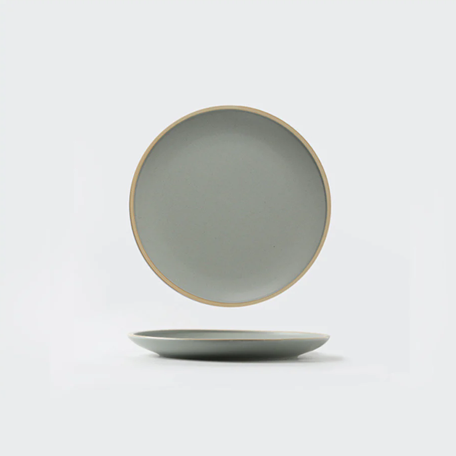 Soho Ceramic Stoneware Dinner Plates Stone 8 inch Plate