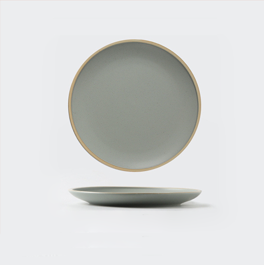 Soho Ceramic Stoneware Dinner Plates Stone 10 inch Plate