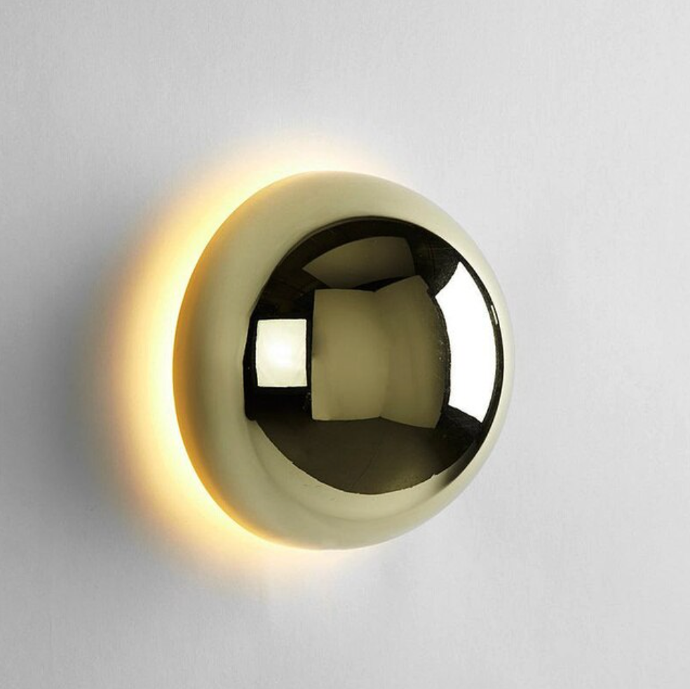 Solar Eclipse LED Wall Lamp Gold