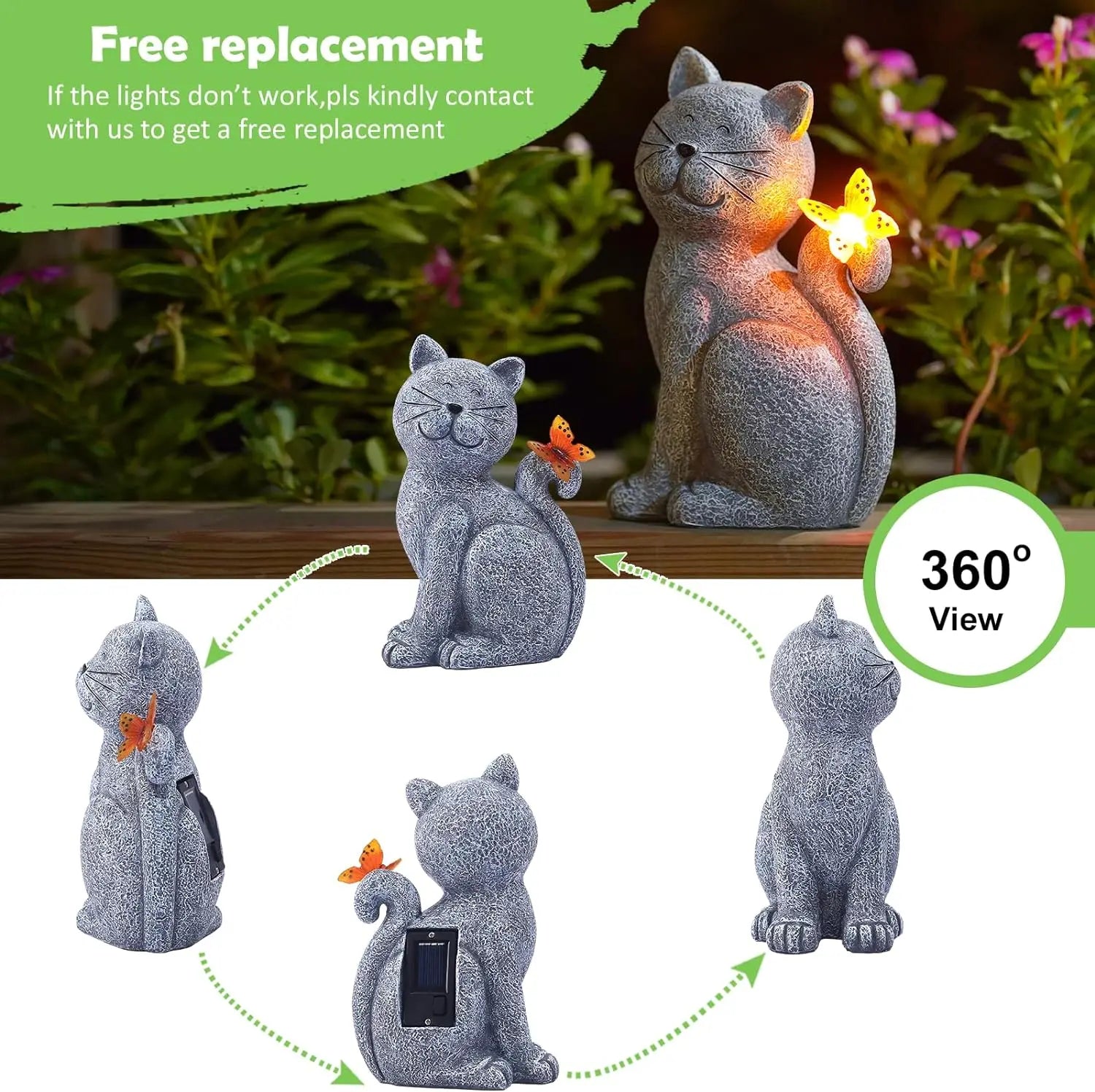 WhiskerGlow™ Solar Cat