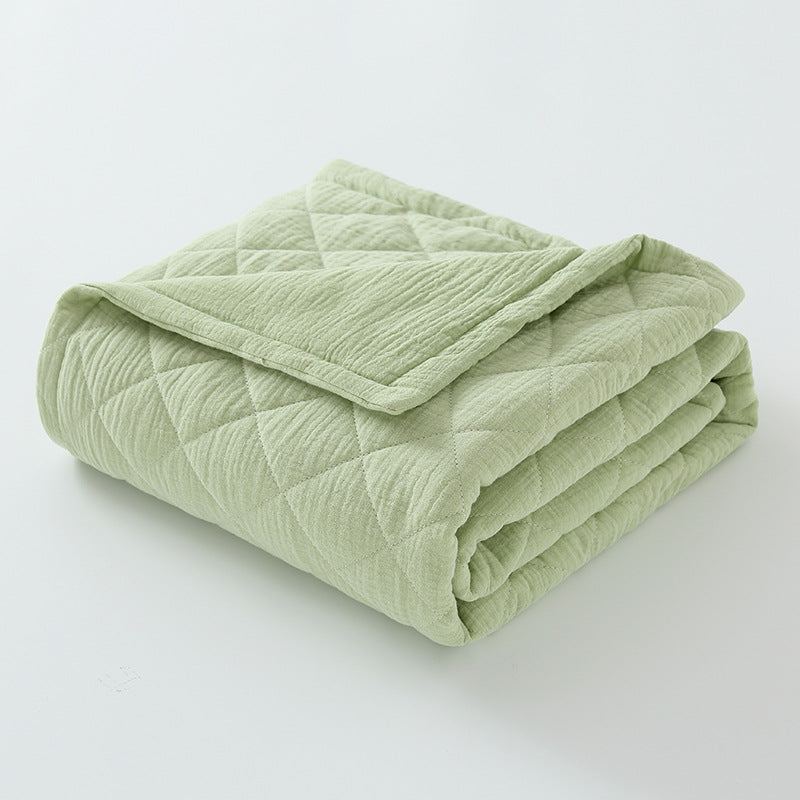 Cotton Muslin Baby Quilt – Soft & Lightweight Mint Green