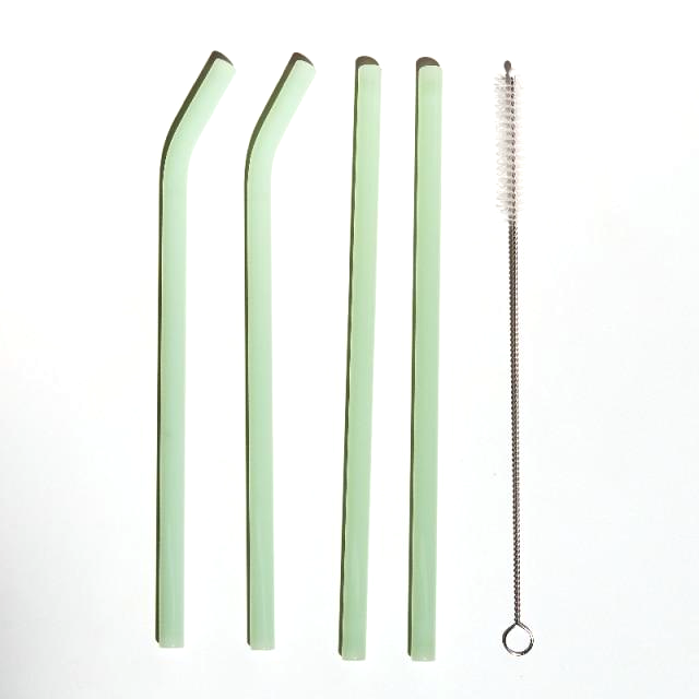 Sorbet Glass Straw 4Pc Set Jade