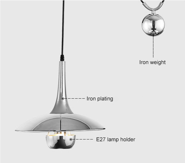 Sorrenti Plated Pendant Light