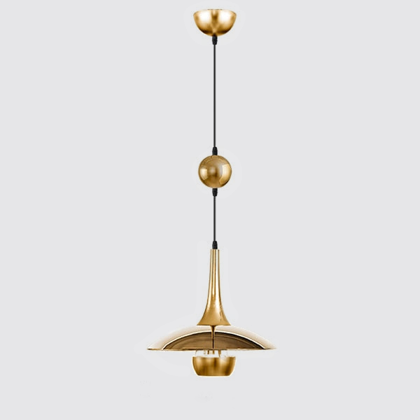 Sorrenti Plated Pendant Light Single Pendant Gold