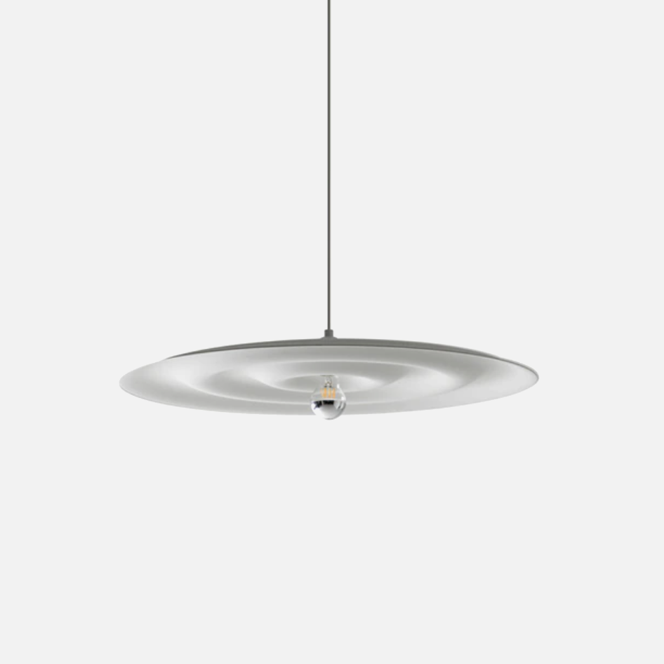 Sound Wave Minimalist Pendant Light Light Grey