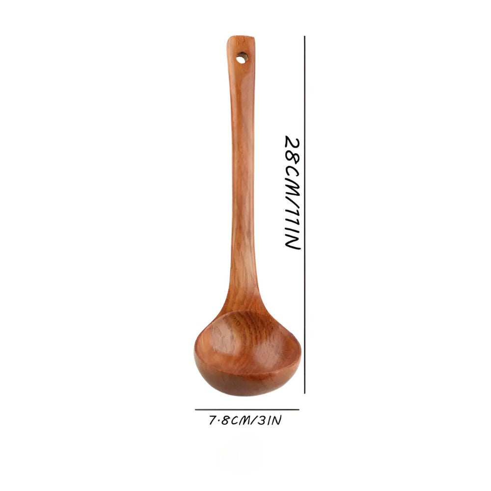 Wooden Kitchen Utensils Soup Ladle