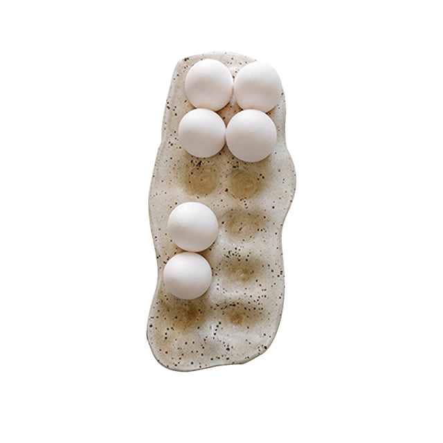 Speckled Organic Shaped Egg Tray 12 Egg Tray
