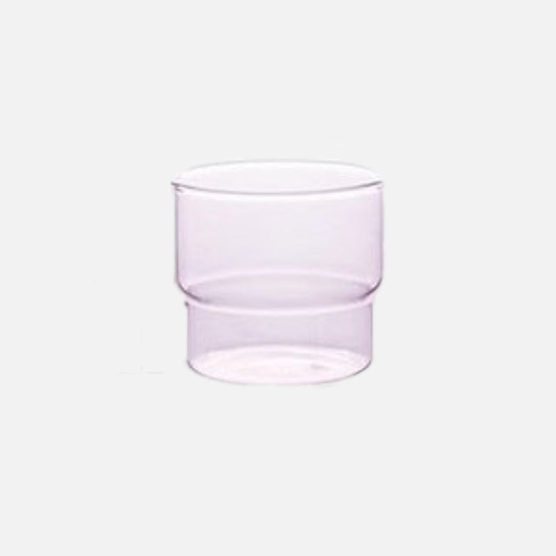 Stack Drinking Glasses Short Pink