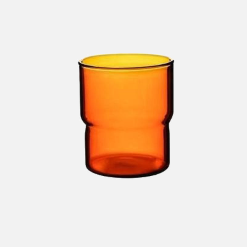 Stack Drinking Glasses Tall Amber