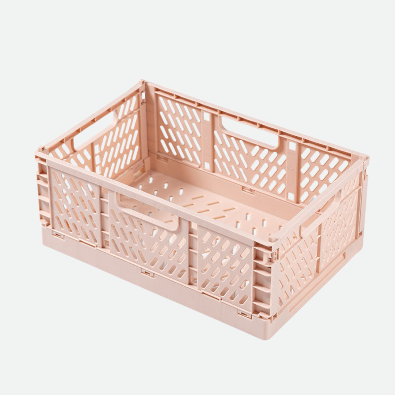 Stackable Plastic Storage Boxes Pink