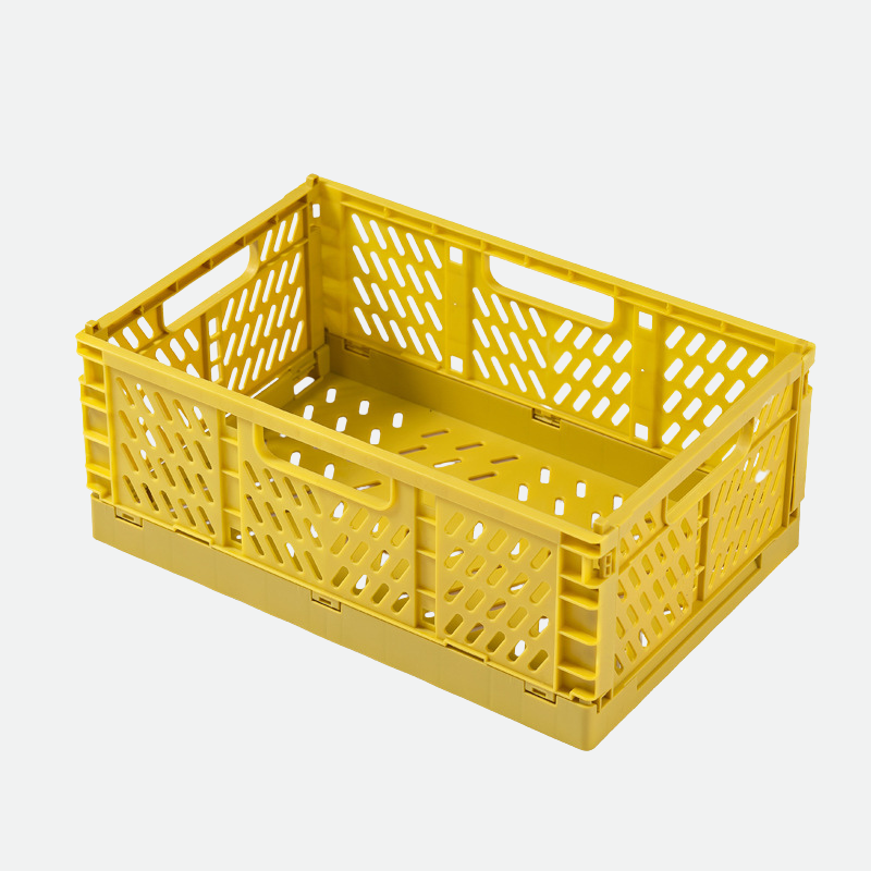 Stackable Plastic Storage Boxes Yellow