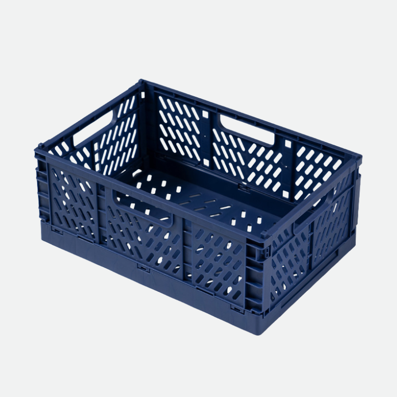Stackable Plastic Storage Boxes Blue