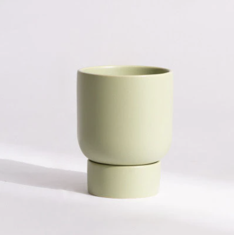 Stacked Camper Flower Pot Pale Green Large