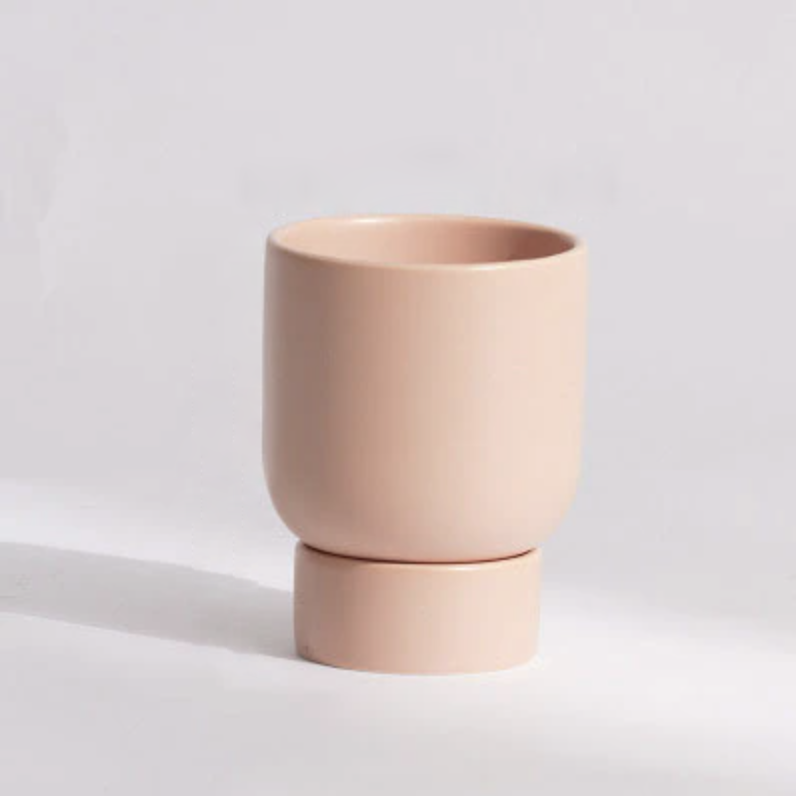 Stacked Camper Flower Pot Misty Rose Small