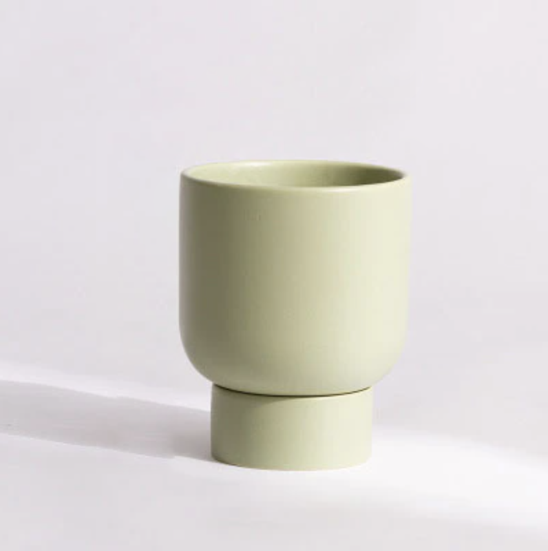 Stacked Camper Flower Pot Pale Green Small