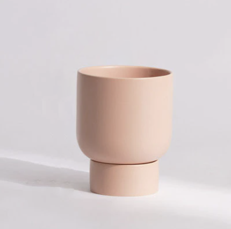 Stacked Camper Flower Pot Misty Rose Large