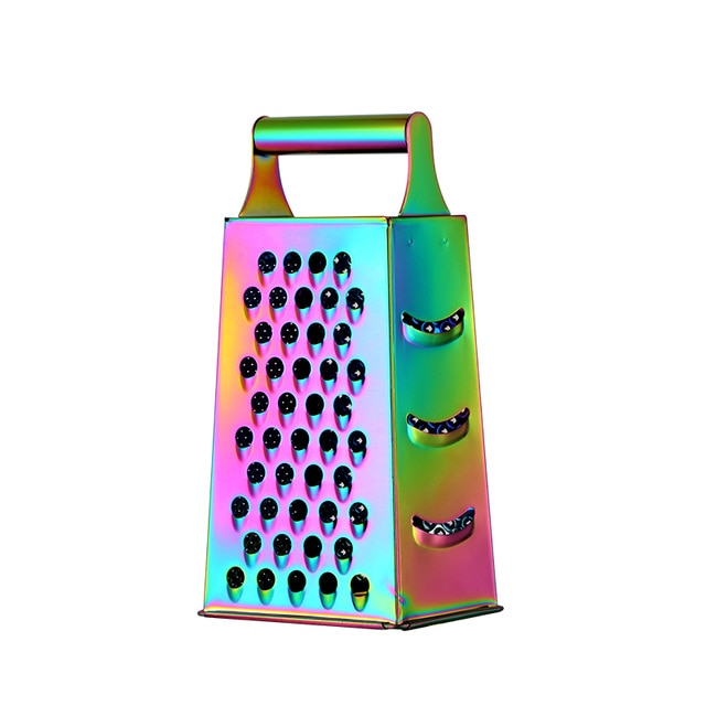 Stainless Steel Retro Fun Food Grater Rainbow