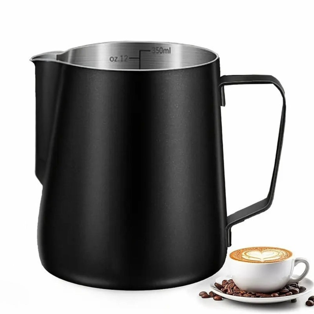 Stainless Steel Milk Frothing Pitcher Black 350ml