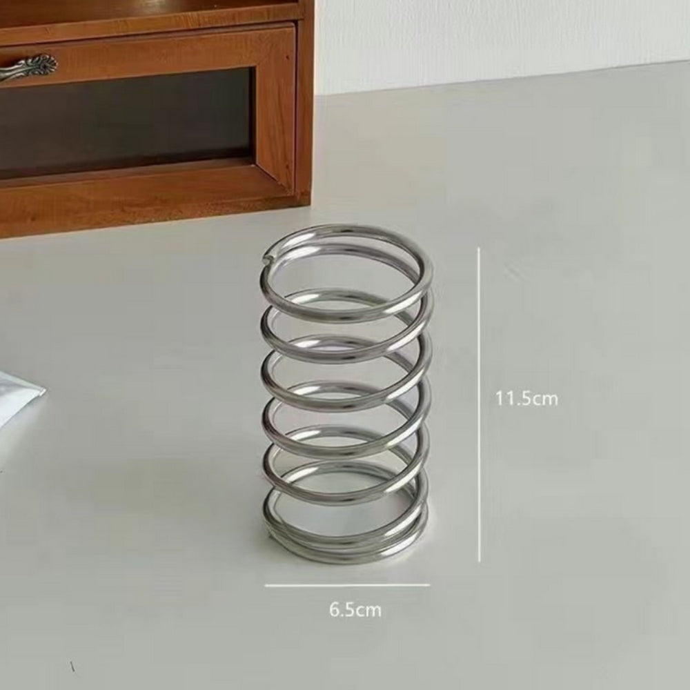 Stainless Steel Spiral Toothbrush Holder 2.6"x4.5"