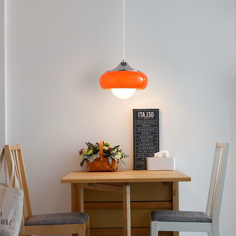 Starburst Retro Glass & Chrome LED Pendant Lights