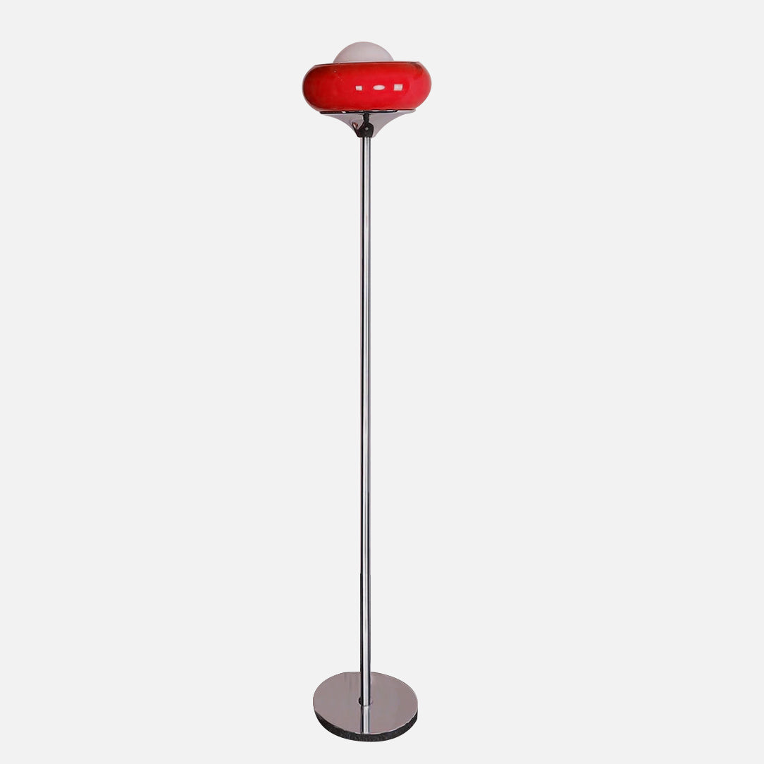 Starburst Retro Glass & Chrome LED Table & Floor Lamp Floor Lamp Red