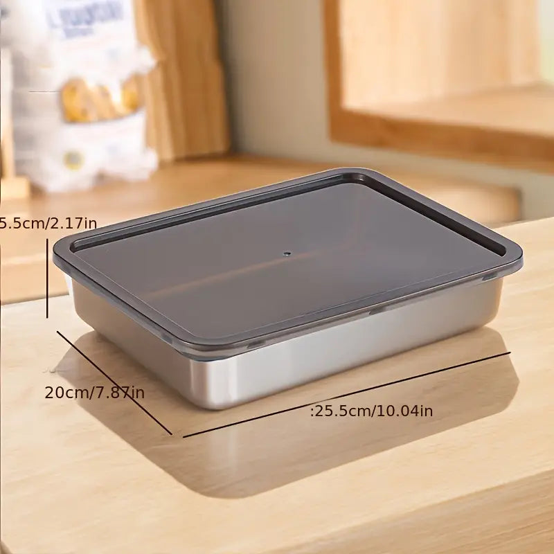 SteelStack™ – 3pcs Stainless Food Storage & Meal Prep Set