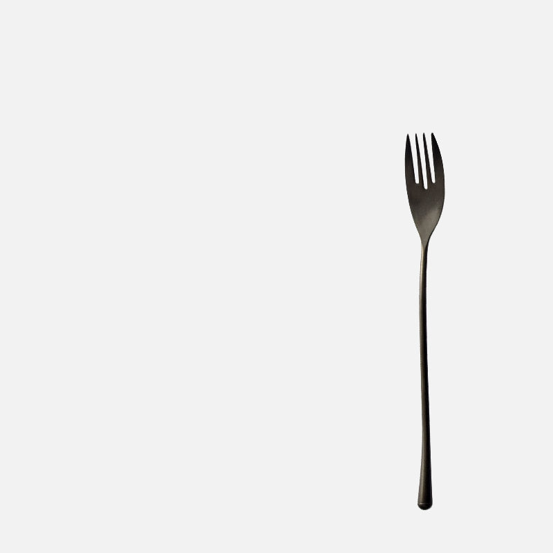 Stein Black Finish Stainless Steel Flatware Dinner Fork