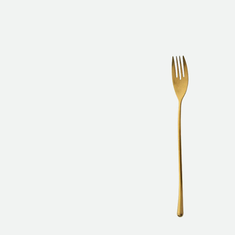 Stein Gold Finish Stainless Steel Flatware Dinner Fork