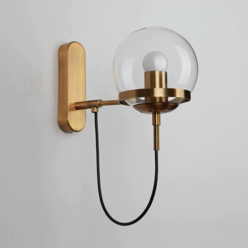 Stella Wall Sconce With Stand Bronze Clear