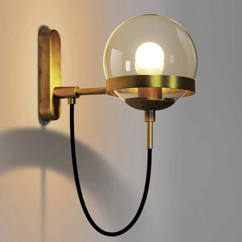 Stella Wall Sconce With Stand Bronze Amber