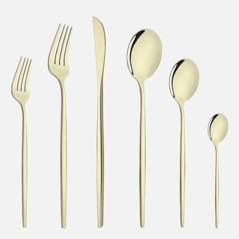 Stellar Dining 6-Piece Cutlery Set Champagne