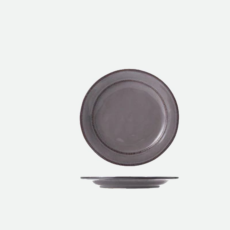 Stitch Row Ceramic Plates