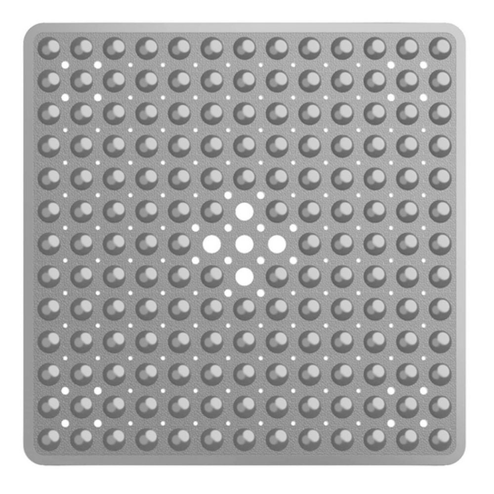 Bath Safety Non Slip Suction Mat Stone Gray