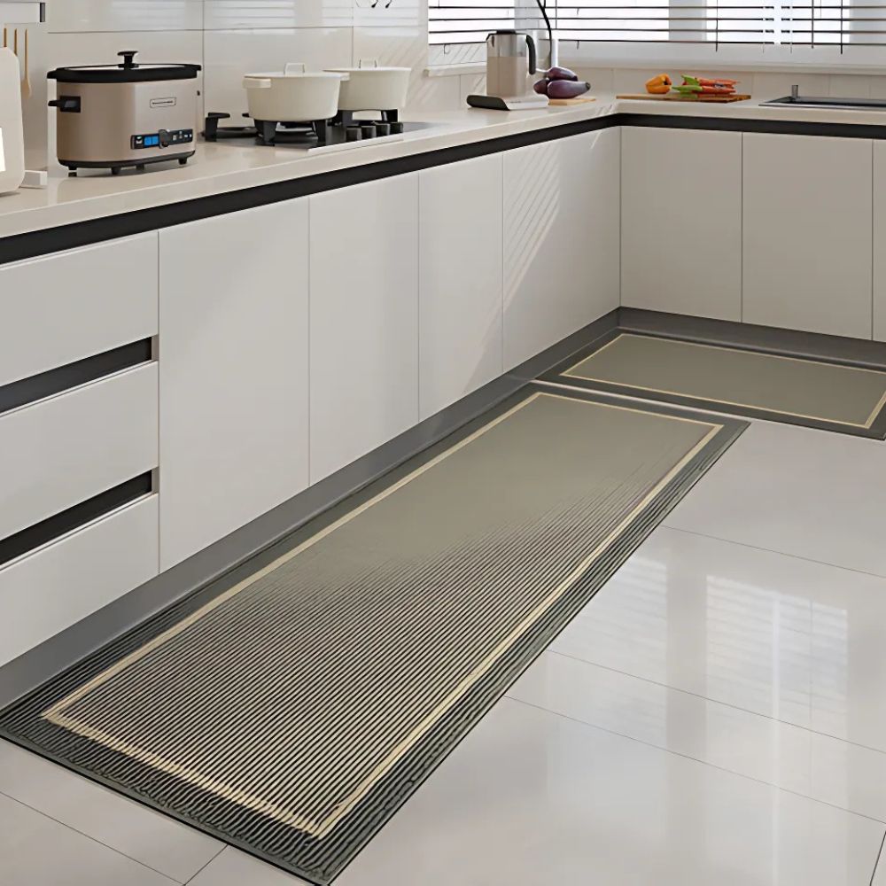 Strata Elegance Kitchen Mats Stone Mist