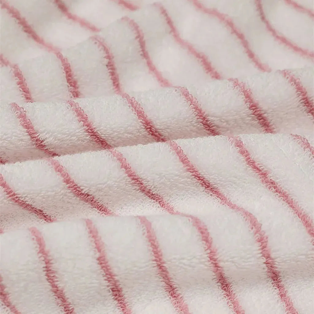 Striped Cotton Terry Towel