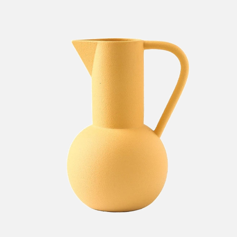 Strom Bright Ceramic Jug & Vase Yellow Jug L